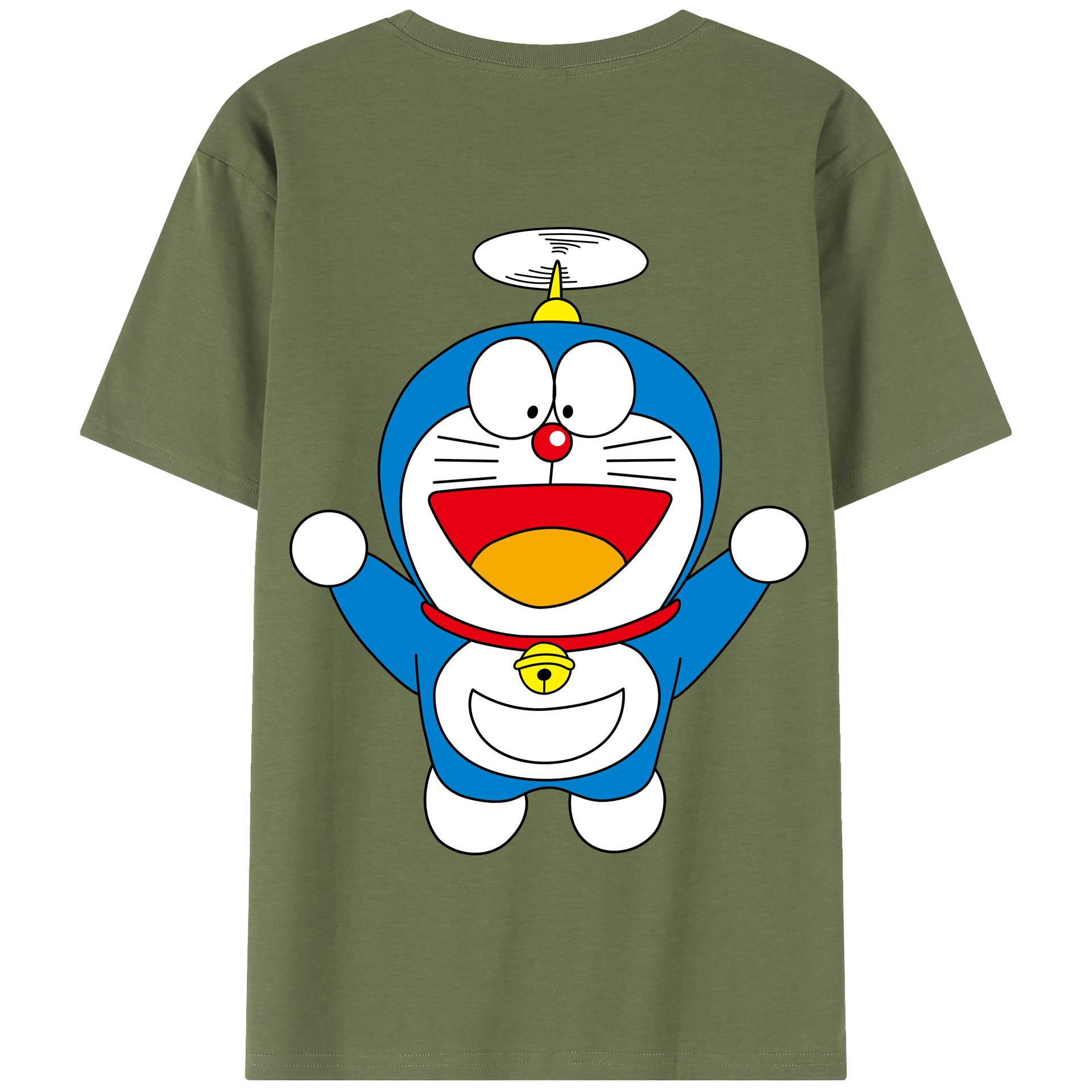 （画像用） ドラえもん Doraemon 綿100％半袖Tシャツ（背面プリント）